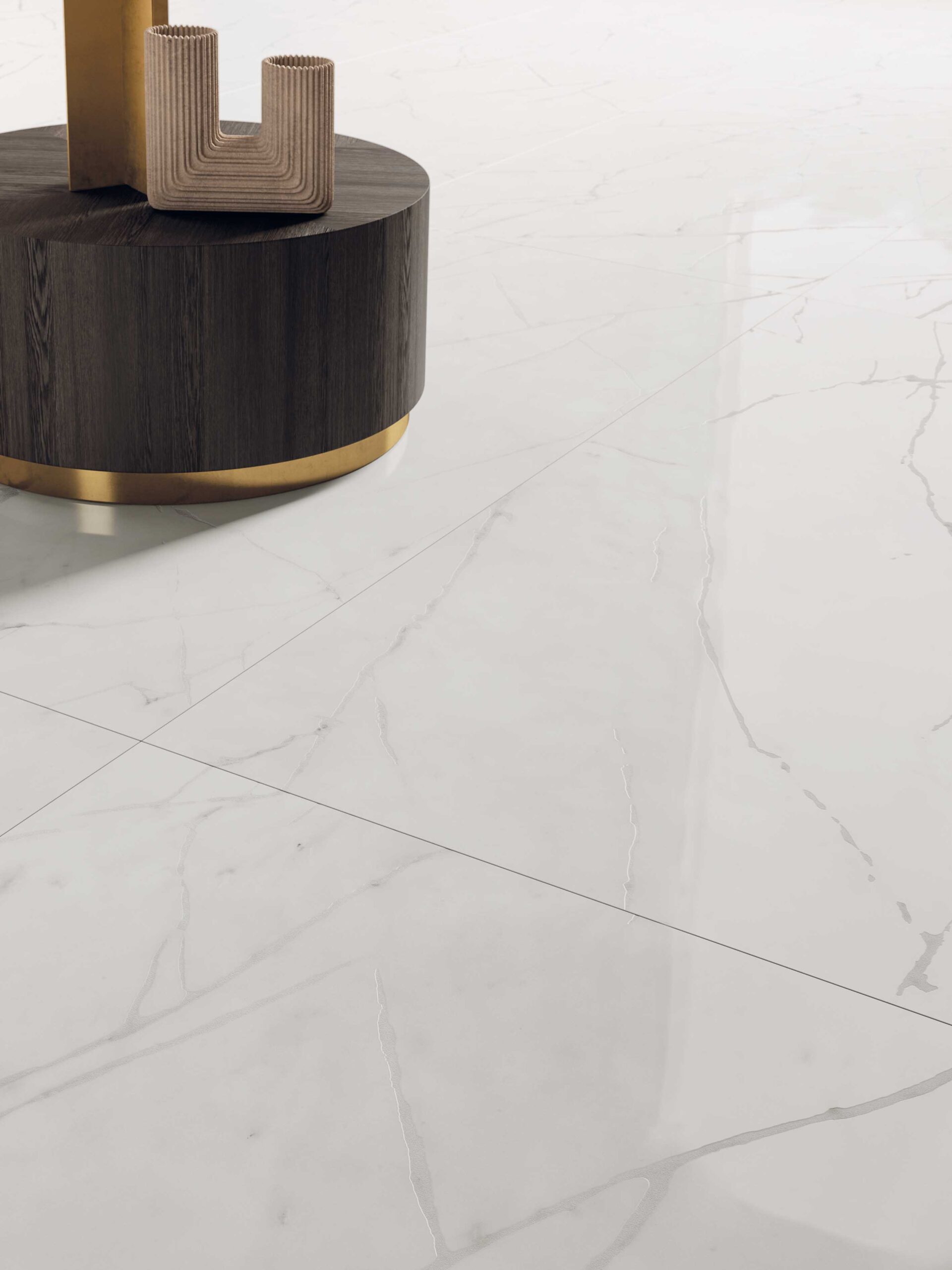 Floor tile ABK Sensi 900 Carrara Soft 3D texture, tone and pattern