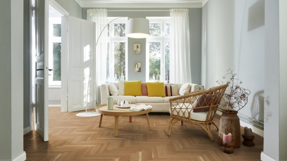 Kalasaba parquet oak rustic 45 oiled for light living room flooring